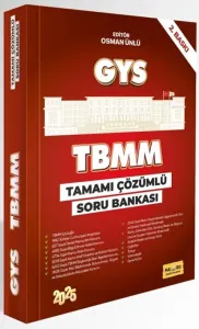 Makro Kitap 2025 TBMM GYS Tamamı Çözümlü Soru Bankası