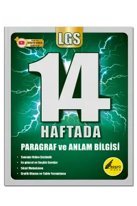 Tonguç Akademi 8. Sınıf 14 Haftada LGS Paragraf ve Anlam Bilgisi