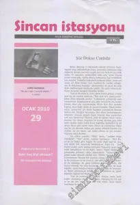 Sincan İstasyonu: Aylık Edebiyat Dergisi - Sayı: 29      Ocak