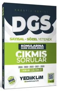 Yediiklim Yayınları 2026 DGS Prestij Serisi Sayısal Sözel Yetenek Konularına Göre Düzenlenmiş Tamamı Çözümlü Çıkmış Sorular