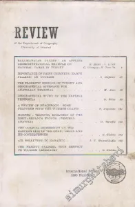 Review Of The Department Of Geography, University Of Istanbul - Sayı: 3