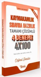 Kaymakamlık Sınavına Hazırlık 4x100 4 Deneme Çözümlü