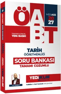 Yediiklim Yayınları 2027 MEB AGS ÖABT Tarih Öğretmenliği Tamamı Çözümlü Soru Bankası