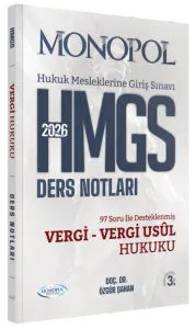 Monopol Yayınları 2026 HMGS Vergi Hukuku Vergi Usul Hukuku Ders Notları