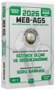 CBA Yayınları 2026 MEB-AGS Eğitim Bilimleri Eğitimde Ölçme ve Değerlendirme Soru Bankası Çözümlü Pusula Serisi