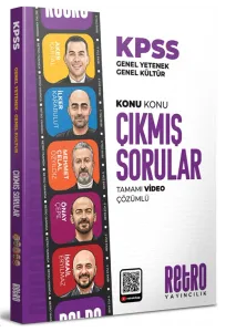 Retro Yayıncılık 2026 KPSS Genel Yetenek Genel Kültür 5Yüz Çıkmış Sorular Konu Konu Çözümlü