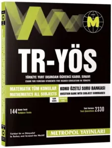 Metropol Yayınları TR YÖS Matematik Tüm Konular Konu Anlatımlı