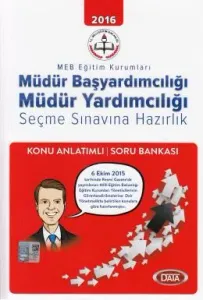 Data MEB Müdür Başyardımcılığı Müdür Yardımcılığı Konu Anlatımlı Soru Bankası
