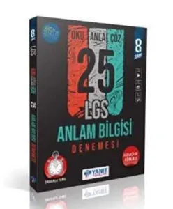 Yanıt Yayınları 8. Sınıf Anlam Bilgisi 25 Deneme