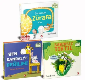 Hayvanlarla Eğleniyorum Set - Organik Kitap (3 Kitap Takım)