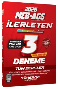 Yönerge Yayınları 2026 MEB-AGS Tüm Dersler İlerleten 3 Deneme Çözümlü