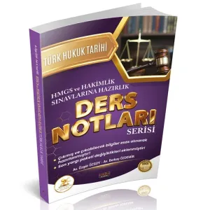 HUKAL HMGS-HAKİMLİK Türk Hukuk Tarihi Ders Notları