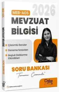Dijika Yayınları 2026 MEB-AGS Mevzuat Bilgisi Soru Bankası Çözümlü
