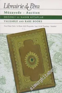42. Librairie de Pera Antika Kitap Müzayedesi: Değerli  ve Nadir Kitaplar (24 Ekim 2002) -        2002