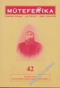 Müteferrika Kitabiyat Dergisi - Sayı: 42      Yaz