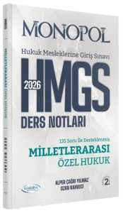 Monopol Yayınları 2026 HMGS Milletlerarası Özel Hukuk Ders Notları