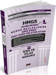 Savaş Yayınları 2026 HMGS İcra ve İflas Hukuku Özet Konu Anlatımı