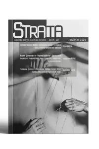 Strata İlişkisel Sosyal Bilimler Dergisi Sayı: 22 Haziran 2026