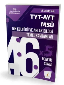Pelikan Yayınları TYT-AYT-MSÜ Din Kültürü ve Ahlak Bilgisi Temel Kavramlar ve 46x5 Deneme Sınavı