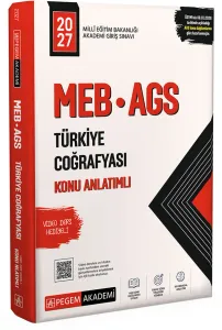 Pegem Yayınları 2027 MEB AGS Türkiye Coğrafyası Konu Anlatımlı