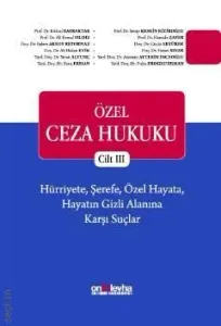 Özel Ceza Hukuku – Cilt III