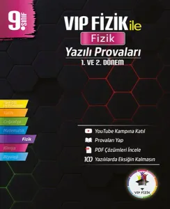 Tonguç Akademi 9. Sınıf Vip Fizik Yazılı Provaları