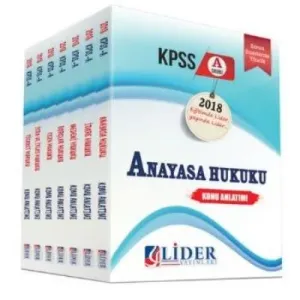 Lider KPSS A Grubu Hukuk Konu Anlatım Seti 2018