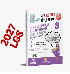 8. Sınıf 2027 Meb Böyle Sorar DİN KÜLTÜRÜ VE AHLAK BİLGİSİ Soru Bankası