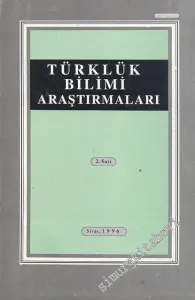 Türklük Bilimi Araştırmaları - Sayı: 2        1996