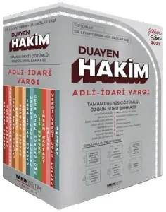 Yakın Eğitim Yayınları 2022 Hakimlik DUAYEN HAKİM Adli - İdari Yargı Soru Bankası Seti Çözümlü