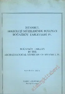 İstanbul Arkeoloji Müzelerinde Bulunan Boğazköy Tabletleri 4 -        1988