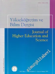 Yüksek Öğretim ve Bilim Dergisi - Journal Higher Education And Science - Sayı: 2  1    Ağustos / August