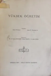 Yüksek Öğretim