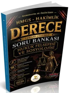 Savaş Yayınları 2026 HUKAL HMGS-Hakimlik Derece Hukuk Felsefesi ve Sosyolojisi Soru Bankası