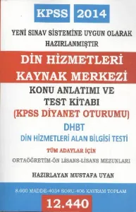 Asil KPSS Din Hizmetleri Kaynak Merkezi Konu Anlatımı ve Test Kitabı DHBT 12.440 Soru 2014