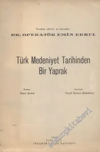 Türk Medeniyet Tarihinden Bir Yaprak -