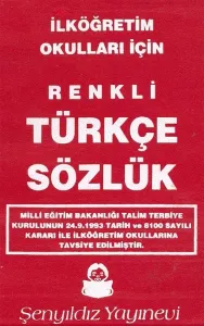 İlköğretim Okulları İçin Renkli Türkçe Sözlük Karton Kapak Cep Boy