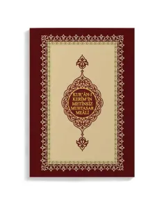 Kuranı Kerimin Metinsiz Muhtasar Meali Çanta Boy