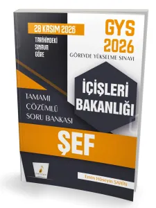 GYS 2026 İçişleri Bakanlığı Şef Tamamı Çözümlü Soru Bankası