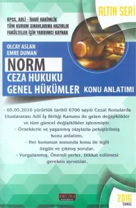 Norm Ceza Hukuku Konu Anlatımlı Altın Seri