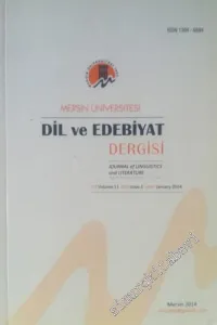Mersin Üniversitesi Dil ve Edebiyat Dergisi - Sayı 1  Cilt 11    Ocak