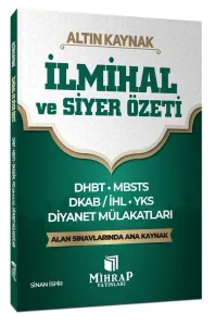 Mihrap Yayınları DHBT MBSTS DKAB ve Diyanet Mülakat İlmihal ve Siyer Özeti Altın Kaynak