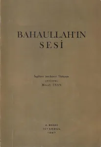 Bahaullah'ın Sesi 1987 Baskı