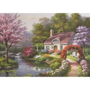 Çiçekli Ev (Puzzle 1500) 4556