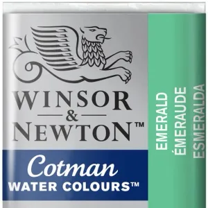 Winsor & Newton Cotman Sulu Boya Yarım Tablet Emerald 235