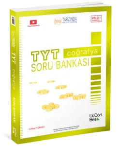 ÜçDörtBeş Yayınları 2021 TYT Coğrafya Soru Bankası