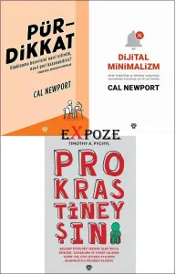 Pürdikkat - Dijital Minimalizm - Prokrastineyşın 3 Kitap Set