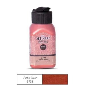 Artdeco Metalik Akrilik Boya 75ml  Antik Bakır