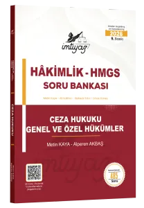 İMTİYAZ 2026 HMGS Hakimlik Ceza Hukuku (Genel Hükümler - Özel Hükümler) Soru Bankası