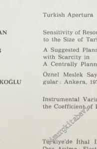 ODTÜ Gelişme Dergisi - METU Studies in Development - Sayı: 3 / 4  Cilt: 7